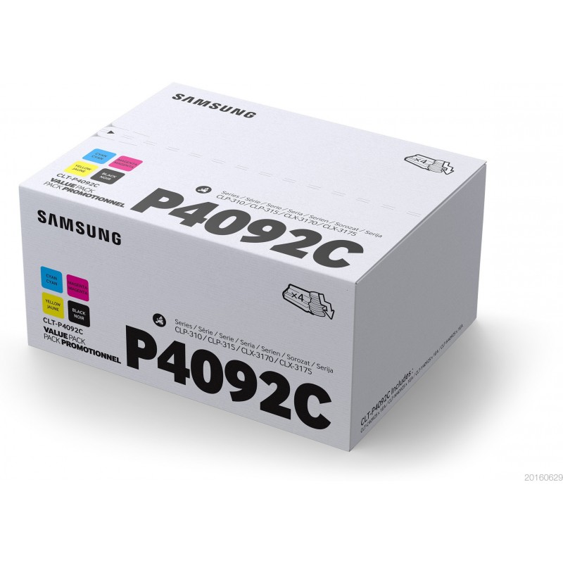 HP CLT-P4092C, Laser cartridge, Negro, Cian, Magenta, Amarillo, 4 pieza(s)