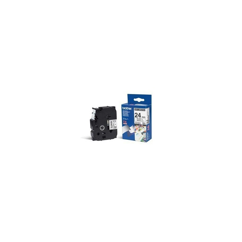 Brother TZe-N251, TZ, Negro, Caja, 8 m, 2,4 cm TZEN251