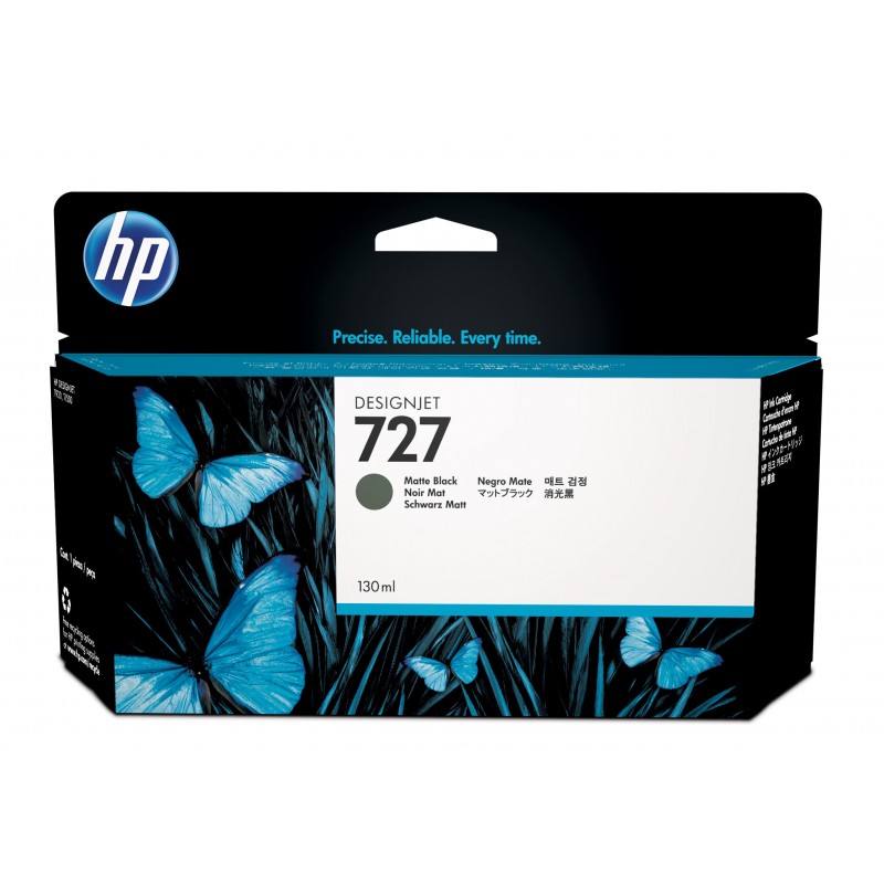 Cartucho de tinta DesignJet 727 negro mate de 130 ml B3P22A