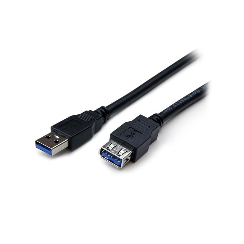 StarTech.com Cable 1,8m Extensión Alargador USB 3.0 SuperSpeed - Macho a Hembra USB A - Extensor - N USB3SEXT6BK