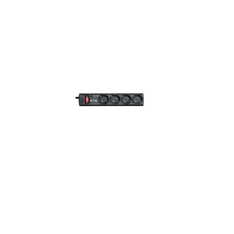 Eaton PS4D limitador de tensión 4 salidas AC 220 - 250 V Negro