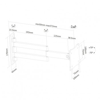 Newstar Soporte de pared para monitor TV FPMA-W830