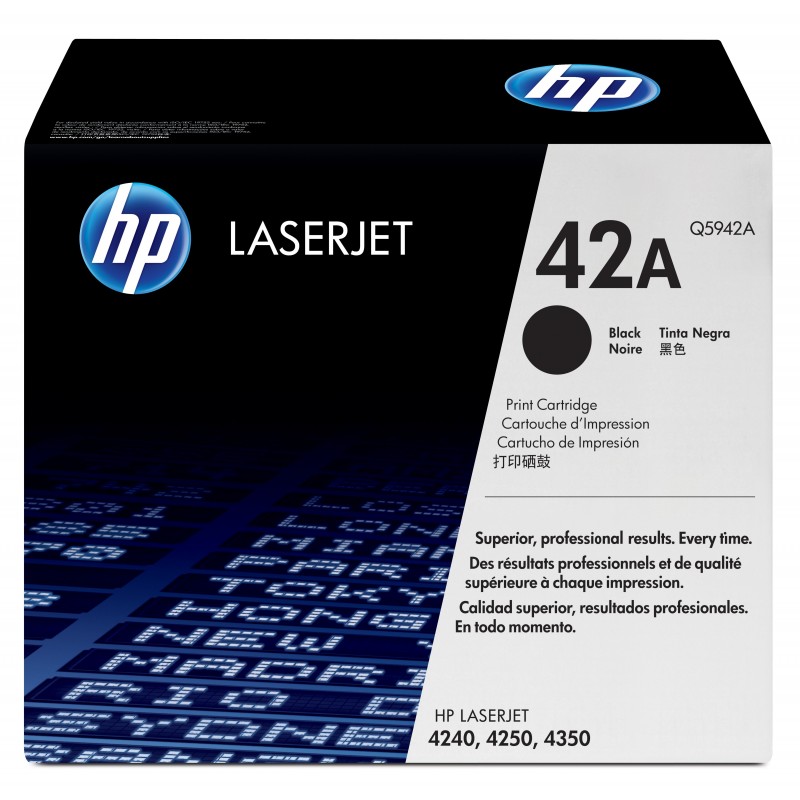 HP - Cartucho de tóner - 1 x negro - 10000 Q5942A