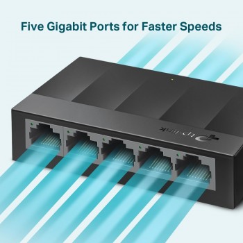 TP-LINK LS1005G switch No administrado Gigabit Ethernet (10 100 1000) Negro