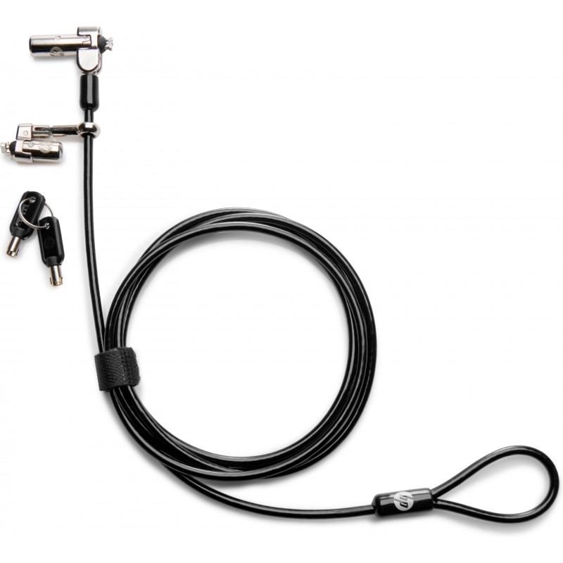 HP Mini bloqueos de cable con llave de doble cabezal 1AJ41AA