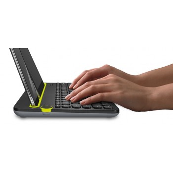 Logitech K480, Mini, Inalámbrico, Bluetooth, QWERTZ, Negro 920-006350