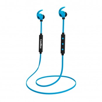 CoolBox CoolSport II auriculares para móvil Binaural Dentro de oído Azul COO-AUB-S01BL