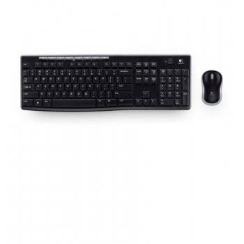 Logitech MK270 teclado RF inalámbrico QWERTY Checa, Polaco, Turco Negro, Plata 920-004508