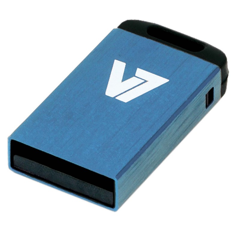 V7 Unidad de memoria flash USB 2.0 nano 16 GB, azul VU216GCR-BLU-2E