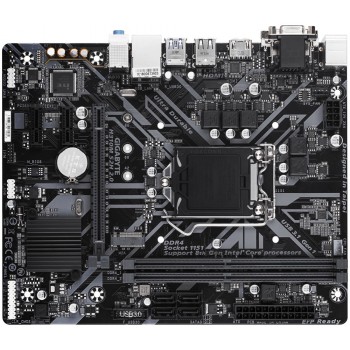 Gigabyte H310M S2H 2.0, DDR4-SDRAM, DIMM, 2133,2400,2666 MHz, Dual, 32 GB, Intel