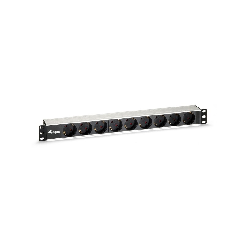 REGLETA ALIMENTACION ALUMINIO RACK 19 1U 9 TOMAS 333292