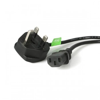 StarTech.com Cable de Alimentación Corriente de 3m para Ordenador C13 a Enchufe Británico Clavija In PXT101UK3M
