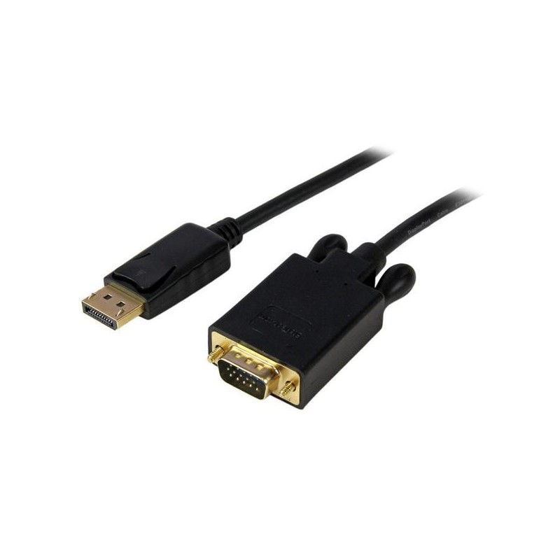 StarTech.com Cable 1,8m de Vídeo Adaptador Conversor DisplayPort DP a VGA - Convertidor Activo - 108 DP2VGAMM6B