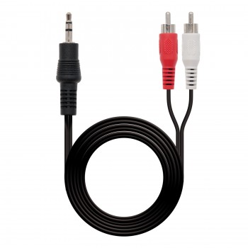 CABLE AUDIO ESTEREO, 3.5 M-2xRCA M, 1.5 M 10.24.0301