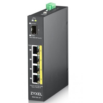 Zyxel RGS100-5P 5 puertos RJ-45 Negro RGS100-5P-ZZ0101F