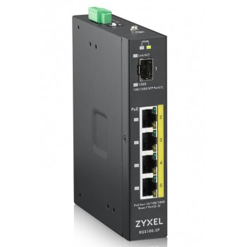 Zyxel RGS100-5P 5 puertos RJ-45 Negro RGS100-5P-ZZ0101F