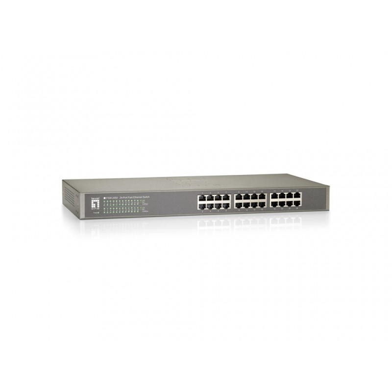 LEVEL ONE FSW-2450 24 puertos RJ-45 Negro FSW-2450