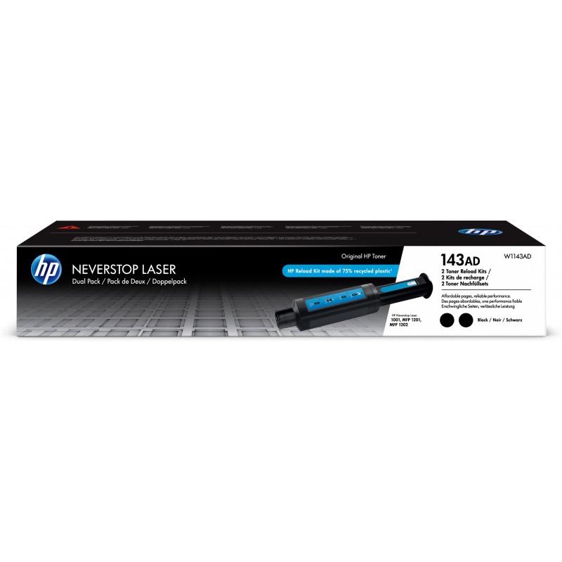 HP 143AD Original Negro Multipack W1143AD