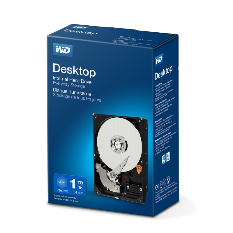 Western Digital Desktop Everyday 1TB 3.5" SATA III WDBH2D0010HNC-ERSN