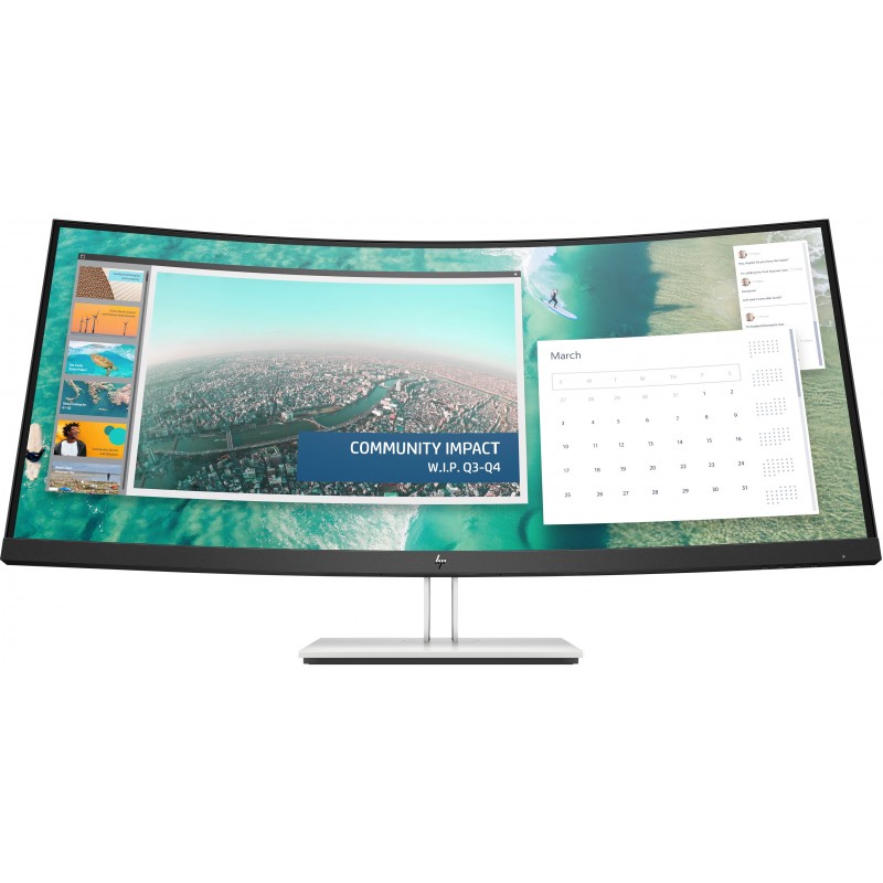 HP E344c - 34" - 3440x1440 Pixeles - WQHD Curva - Plata 6GJ95AAABB