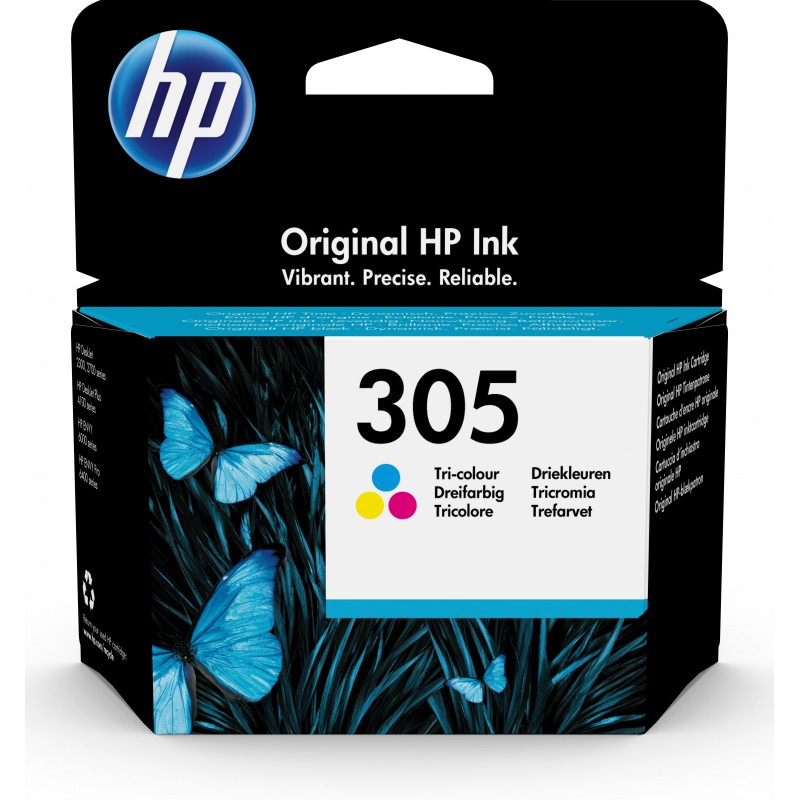 HP 305 Original Cian, Magenta, Amarillo 3YM60AEABE
