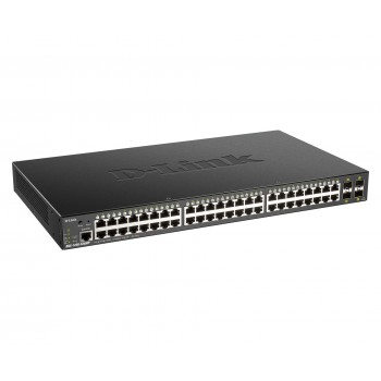 D-Link DGS-1250-52XMP switch Gestionado L3 None Negro Energía sobre Ethernet (PoE)