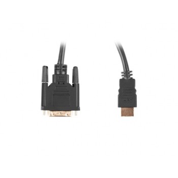 Lanberg CA-HDDV-20CU-0018-BK adaptador de cable de vídeo 1,8 m HDMI tipo A (Estándar) DVI-D Negro
