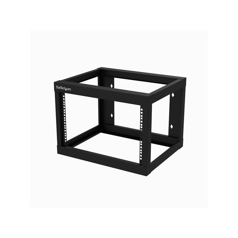 StarTech.com Rack de 6U de Montaje en Pared- de Marco Abierto - con 18IN de Profundidad RK619WALLO