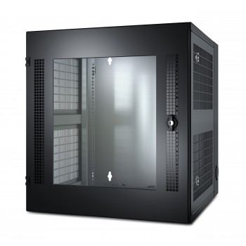 APC NetShelter WX Wall-Mount Enclosure 13U Glass Door Black Rack o bastidor independiente Negro AR100