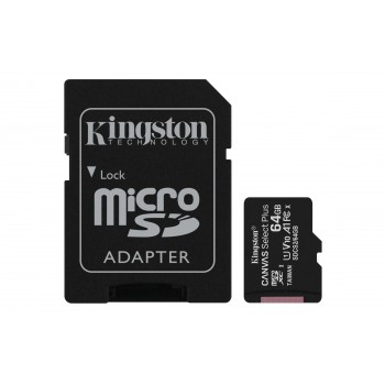 Kingston Technology Canvas Select Plus memoria flash 64 GB MicroSDXC Clase 10 UHS-I SDCS2 64GB