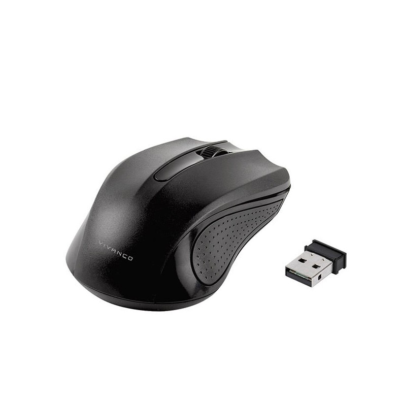 Vivanco 36639 ratón RF inalámbrico Óptico 1000 DPI Ambidextro
