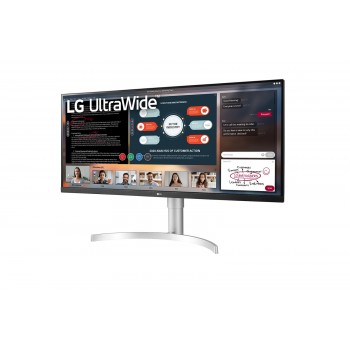 LG 34WN650-W LED - 34" - 2560x1080 - UltraWide Full HD - Blanco