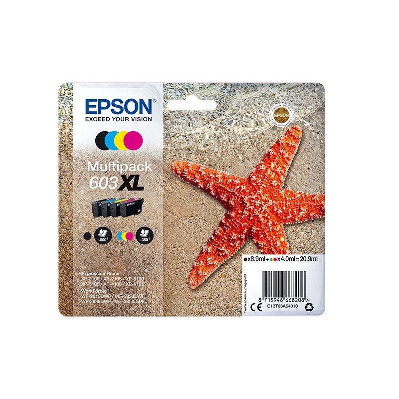 Epson 603XL Pack 4 colores C13T03A64020