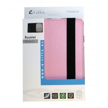 e-Vitta Booklet 6P funda para libro electrónico Folio Rosa, Blanco 15,2 cm (6") EVEB000009