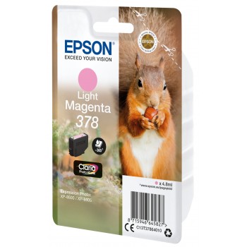 Epson Squirrel Singlepack Light Original Magenta 378 Claria Photo HD  C13T37864020
