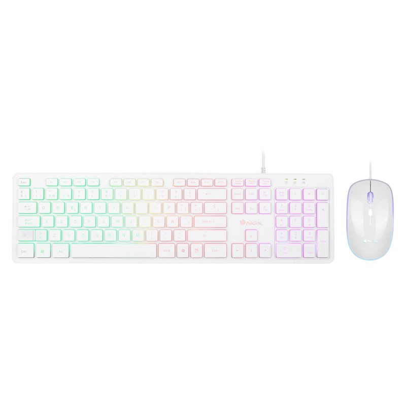 NGS Sprite Kit teclado USB QWERTY Español Blanco SPRITEKIT