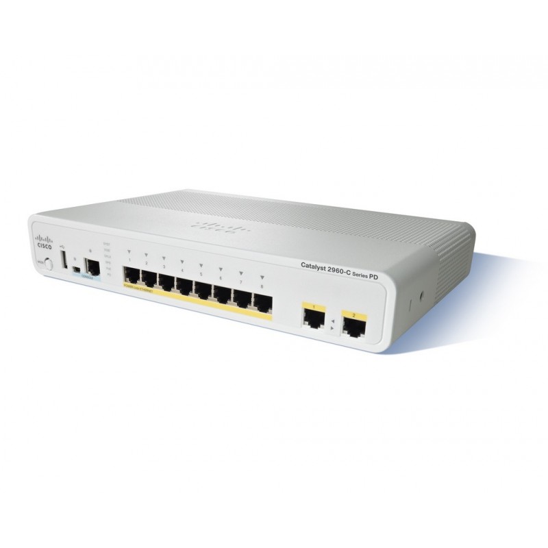Cisco Catalyst WS-C2960CPD-8TT-L switch Gestionado L2 Fast Ethernet (10 100) Blanco