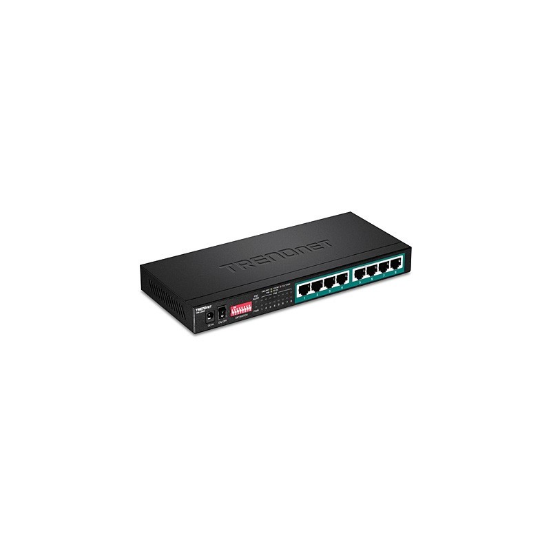 Trendnet TPE-LG80 switch No administrado Gigabit Ethernet (10 100 1000) Negro Energía sobre Ethernet