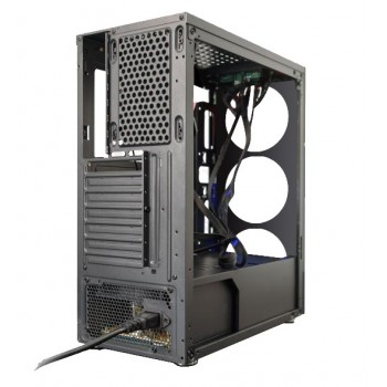 CoolBox Caja Gaming RGB DeepAbyss - Negro, Transparente COO-DGC-ABYSS-0