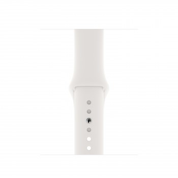 Apple Watch Series 5 GPS 40mm - Aluminio plata con correa deportiva en Blanco MWV62TY A