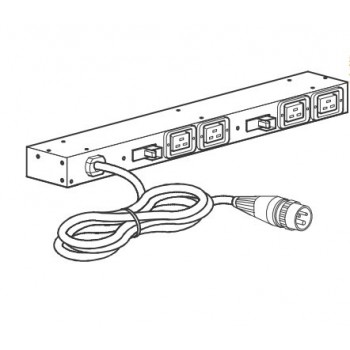 APC AP6032A unidad de distribución de energía (PDU) 0U 1U Negro 4 salidas AC