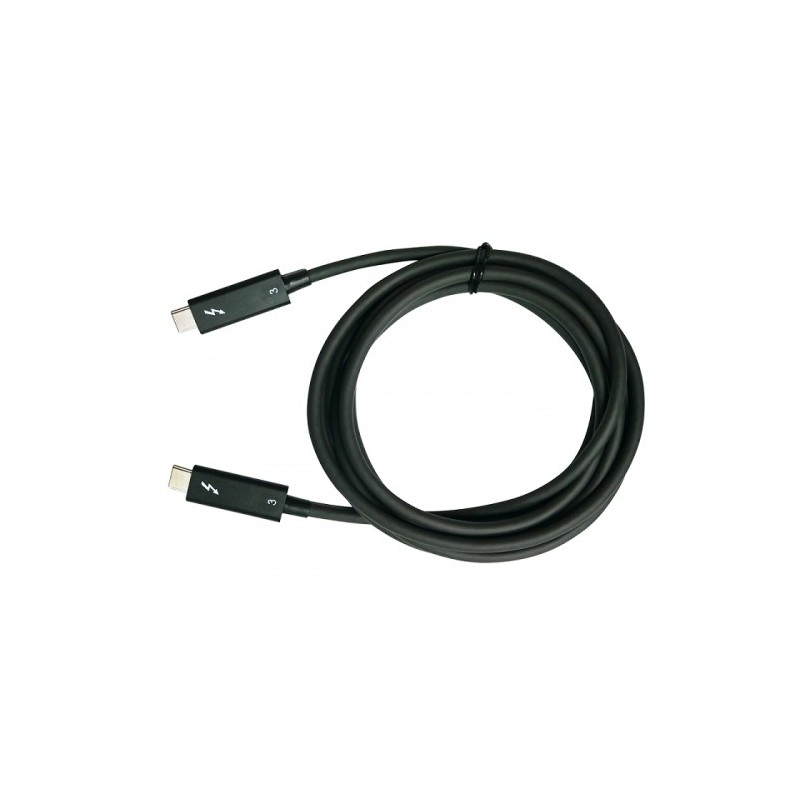 QNAP CAB-TBT305M-40G-LINTES 2 m Negro 40 Gbit/s