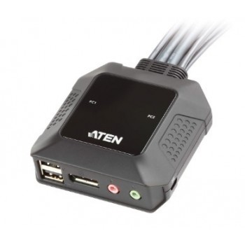 Aten CS22DP-AT interruptor KVM Negro