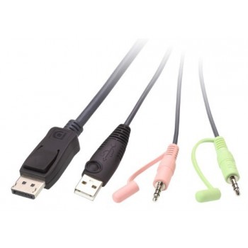 Aten CS22DP-AT interruptor KVM Negro