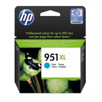 HP Cartucho de tinta original 951XL de alta capacidad cian, HP, 951XL, Cian, HP Officejet Pro 8600 e CN046AEBGY