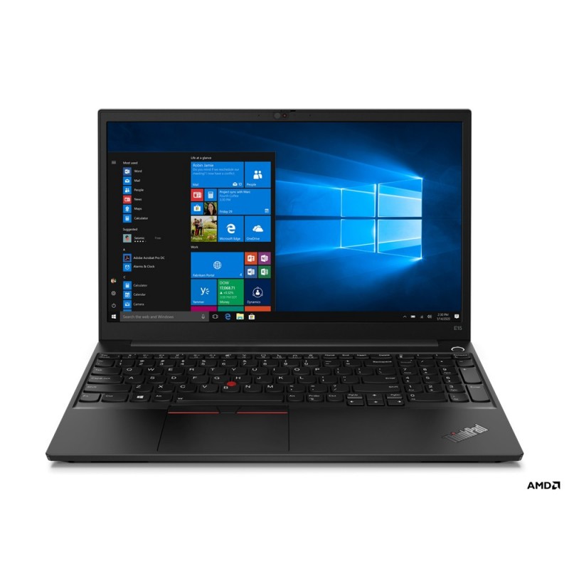 Lenovo ThinkPad E15 Negro - 15.6" - 1920x1080 - AMD Ryzen 5 - 8GB - 256GB SSD - Wi-Fi 6 - W10 Pro 20T8000MSP