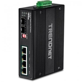 Trendnet TI-UPG62 switch No administrado L2 Gigabit Ethernet (10 100 1000) Negro - PoE