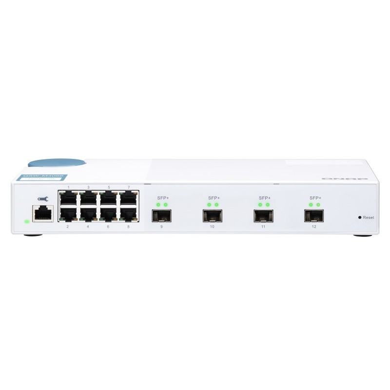 QNAP QSW-M408S switch Gestionado L2 Gigabit Ethernet (10 100 1000) Blanco