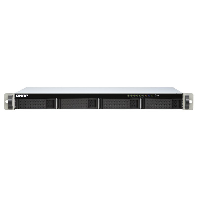 QNAP TS-451DeU-2G - J4025 - Bastidor (1U) - Negro, Gris NAS