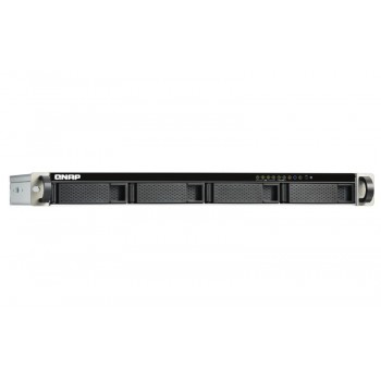 QNAP TS-451DeU-2G - J4025 - Bastidor (1U) - Negro, Gris NAS